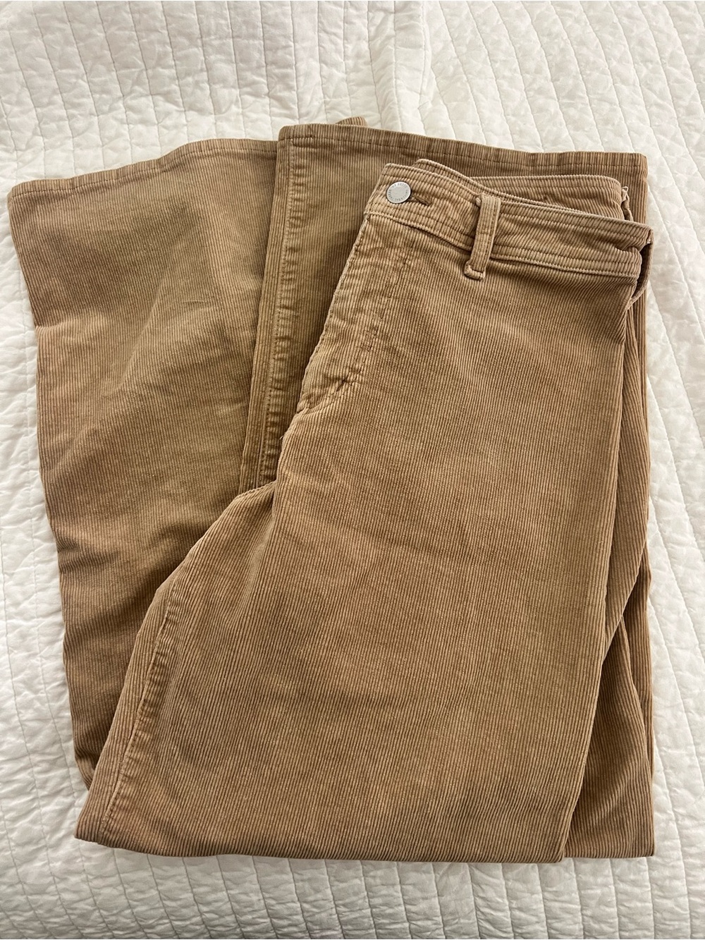 Universal Thread Wide-Leg Sailor Corduroy Pants in Tan Size 6
